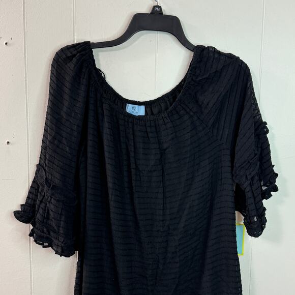CeCe Womens Mini Dress Size Medium Black Witchy Coquette Whimsigoth New - Picture 2 of 10